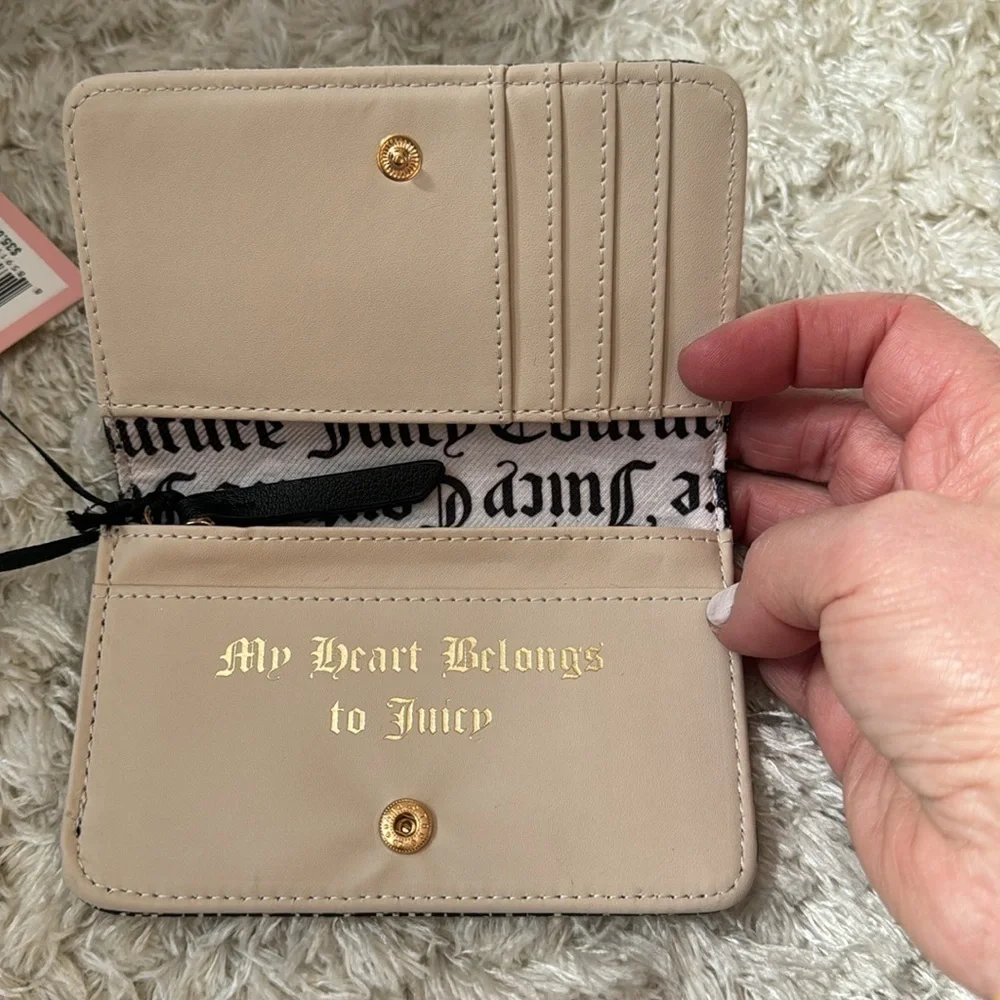 ✨BAG AND WALLET✨Juicy Couture Black Handbag and matching small wallet both NEW